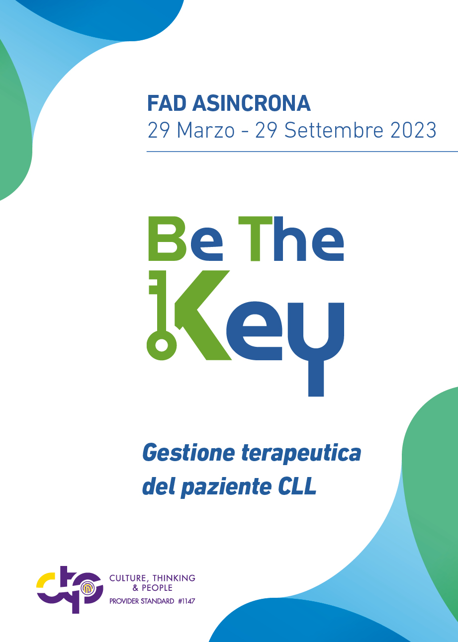 Be the Key 2023 - Gestione terapeutica del paziente CLL - Milano, 29 Marzo 2023