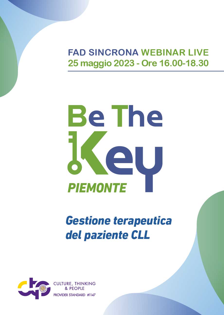 Be the Key Piemonte  - Gestione terapeutica del paziente CLL - Milano, 25 Maggio 2023